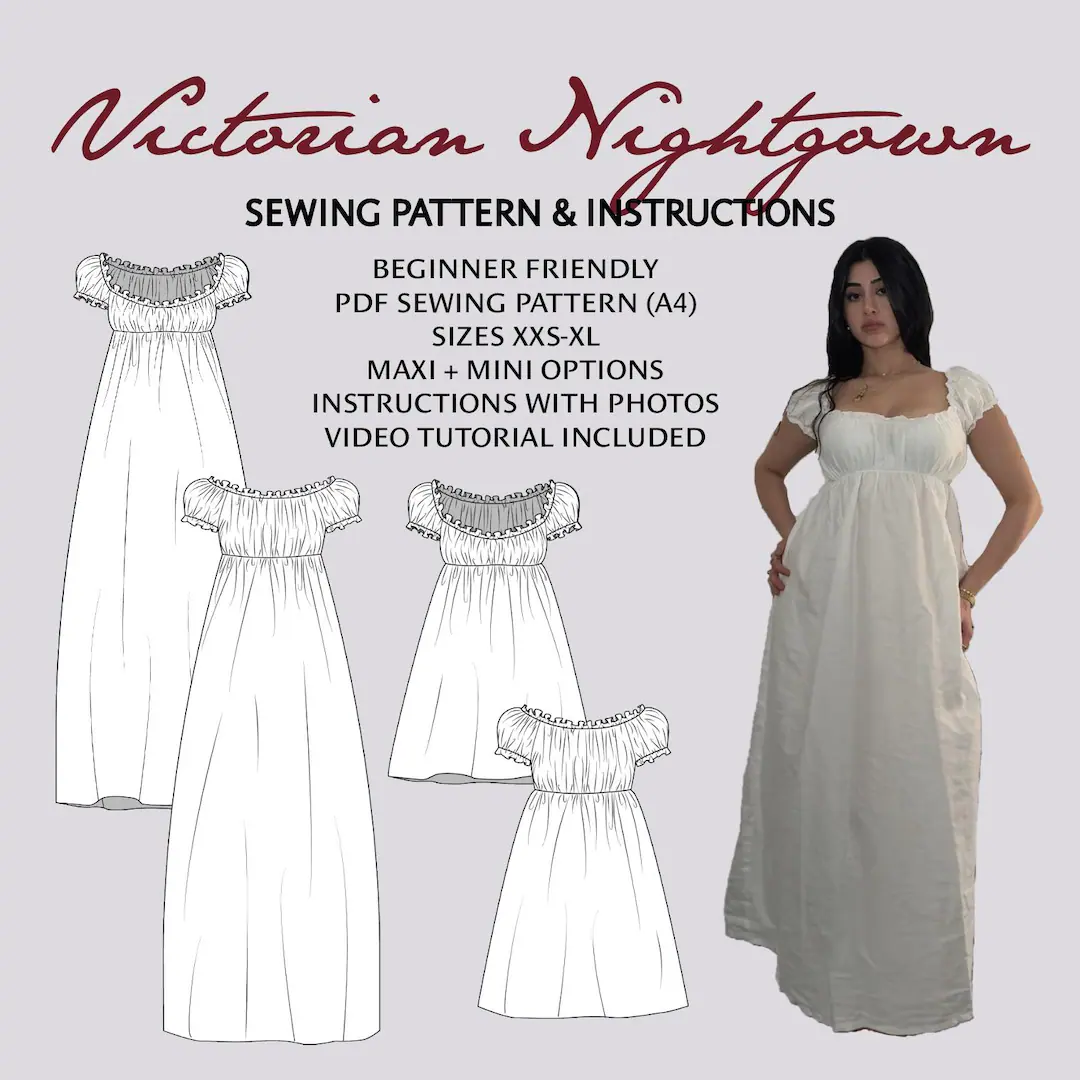 free printable nightgown sewing patterns