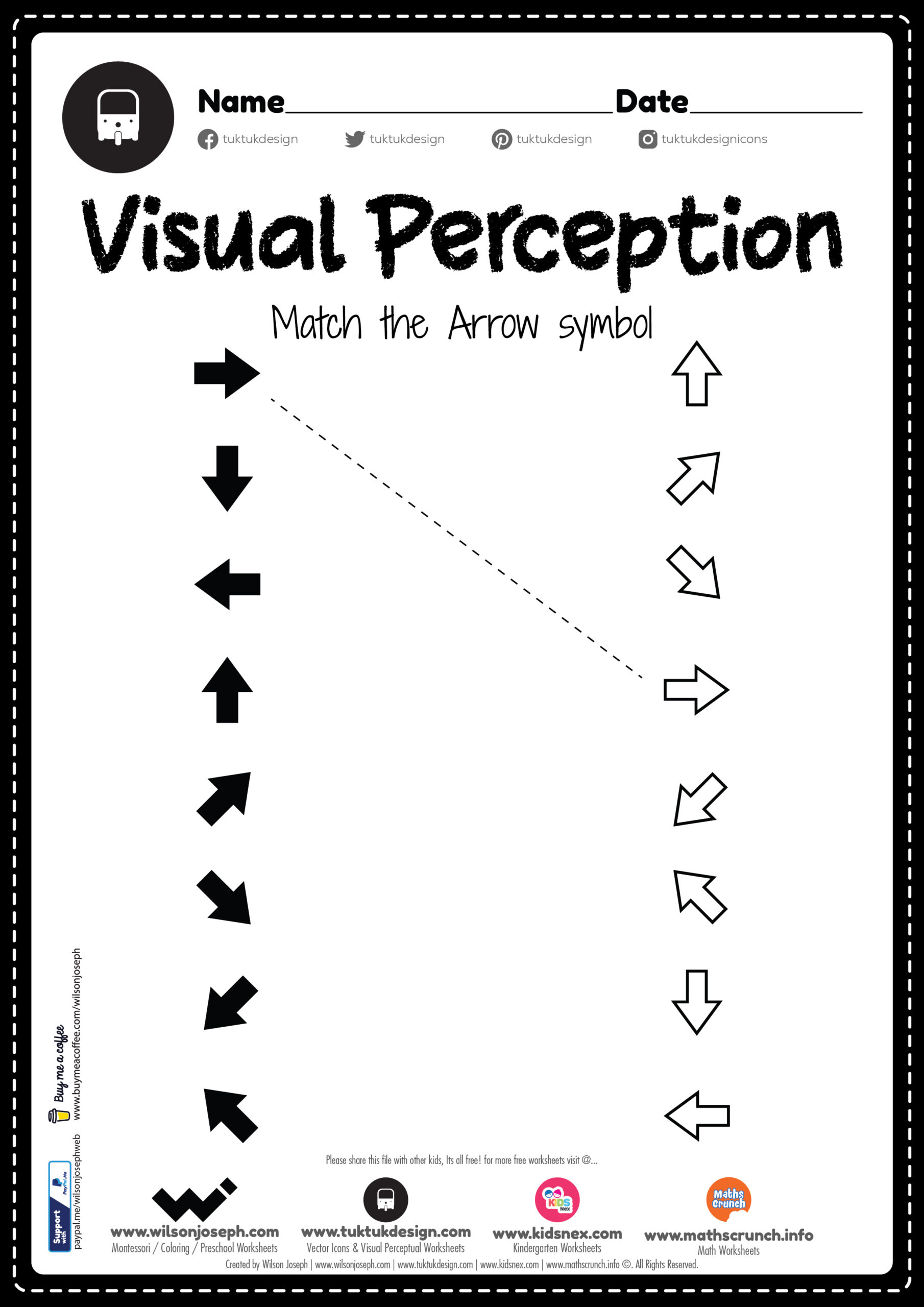 Visual Perception Workssheets Visual Perception Workssheets