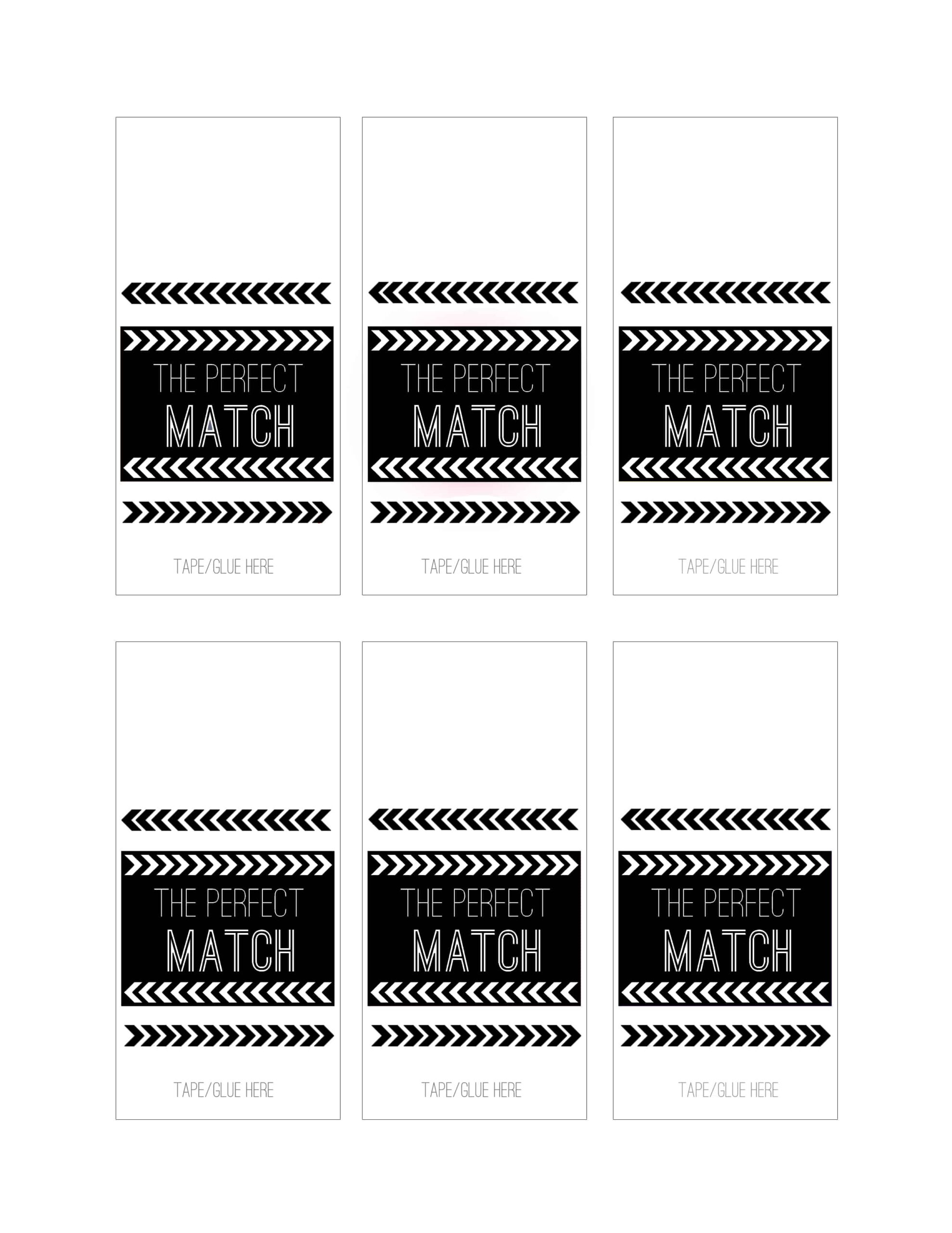 Wedding Diy Match Box Favors With A Free Download