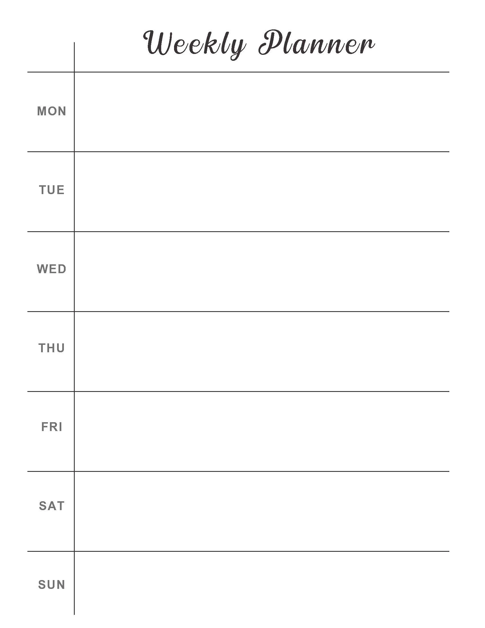 free printable 7 day weekly calendar free printable 7 day weekly calendar