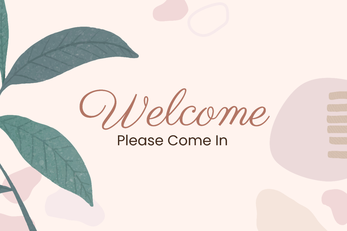 free printable welcome sign
