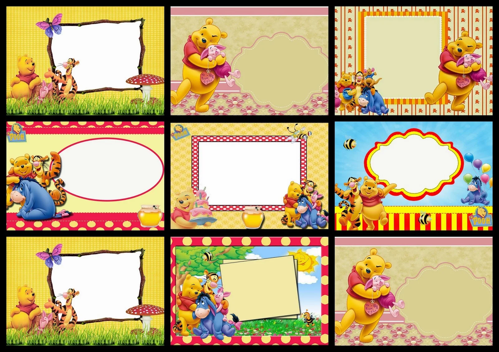 Winnie Pooh Party Free Printable