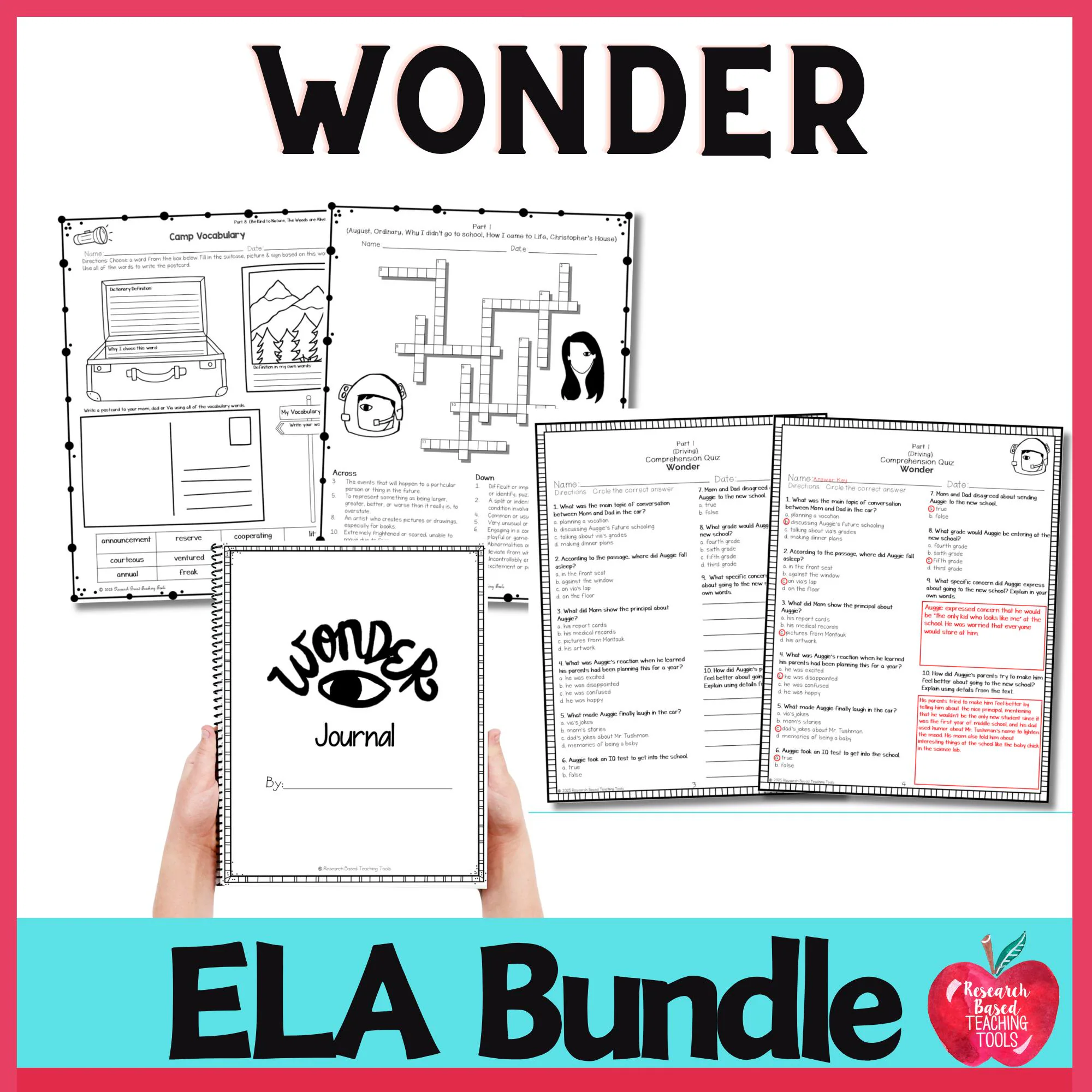Wonder Novel Study Bundle Comprehensive