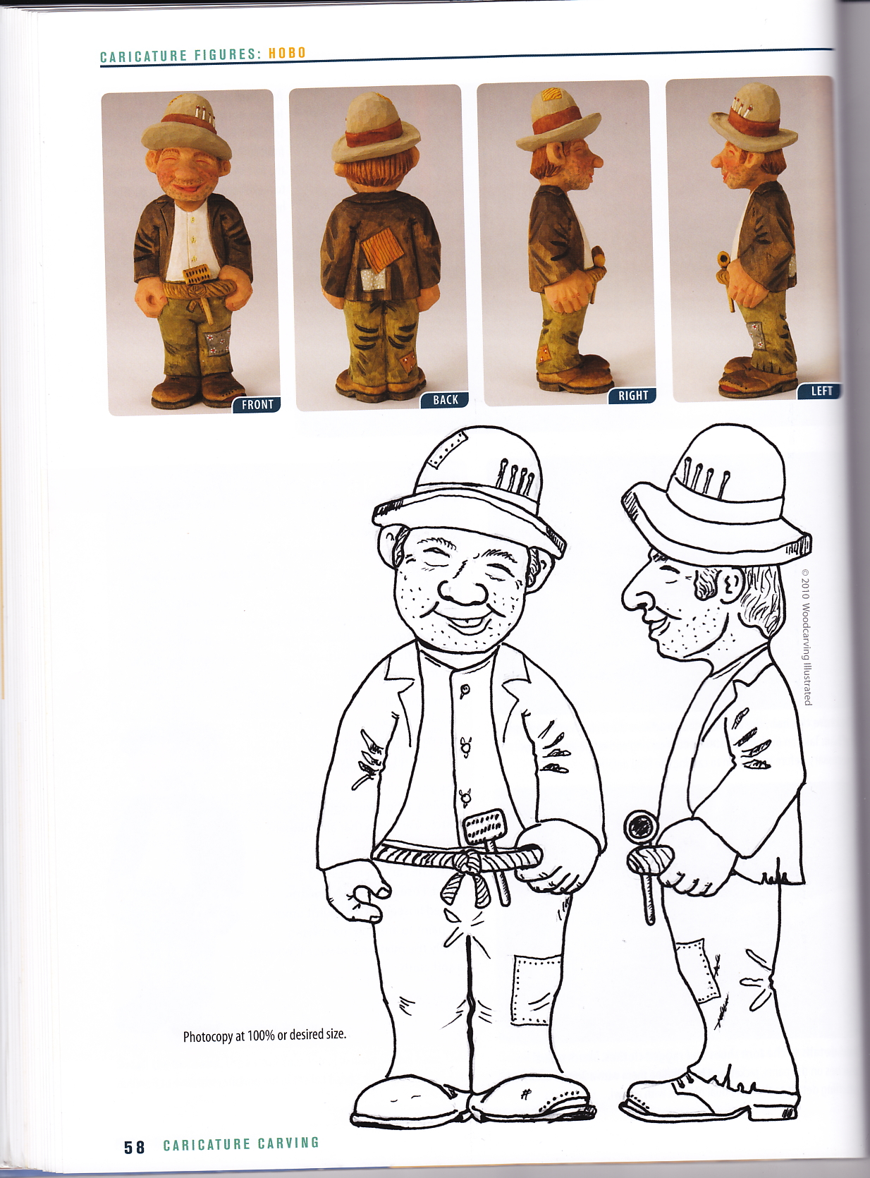free printable caricature patterns