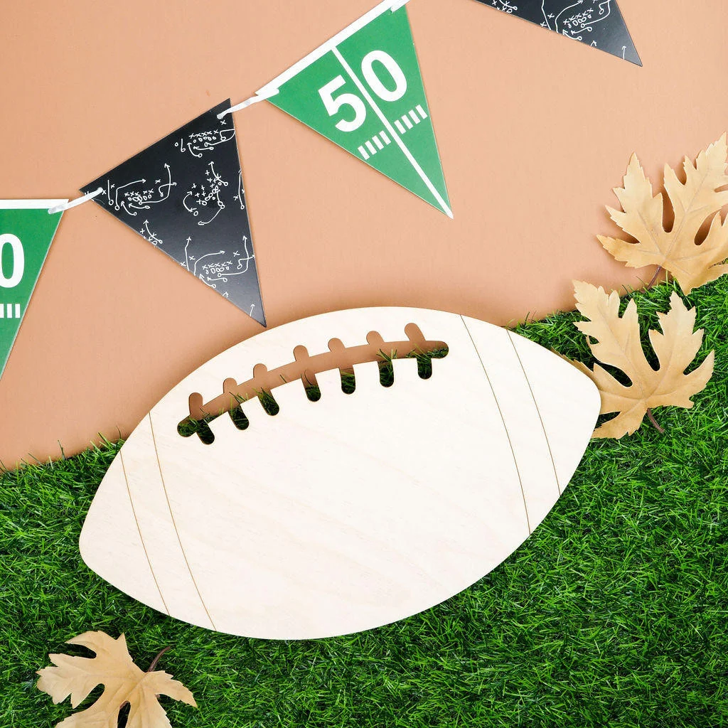 Wooden Football Cutouts Crafts Guide