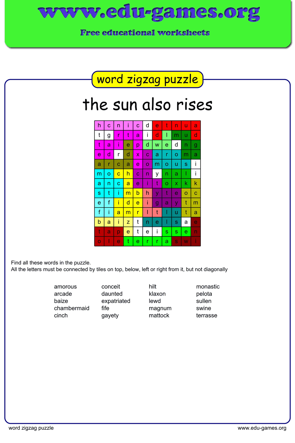 Word Zigzag Maker
