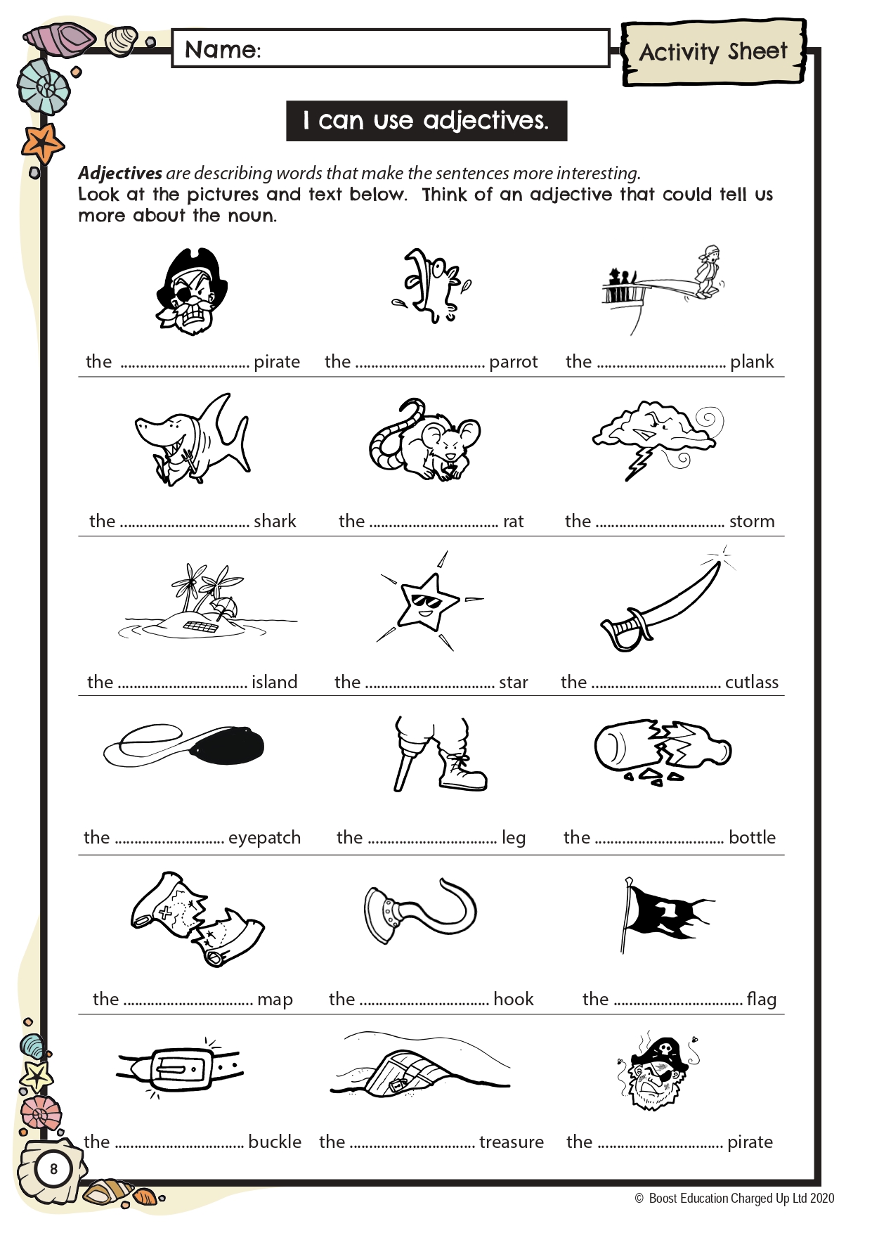 free printable activity sheets for 8 year olds
