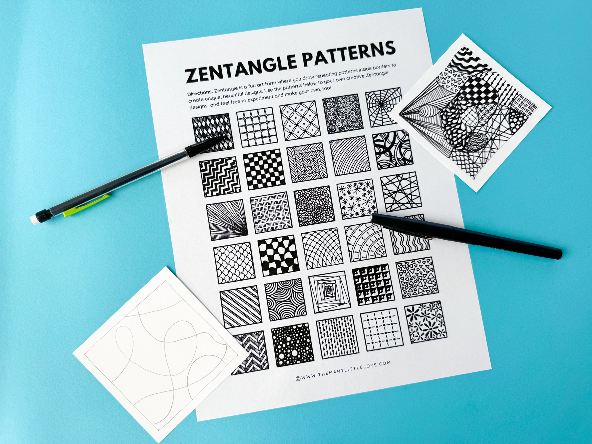 Zentangle For Kids Easy Fun Exploratory Art With Free Printable Patterns To Get You Started